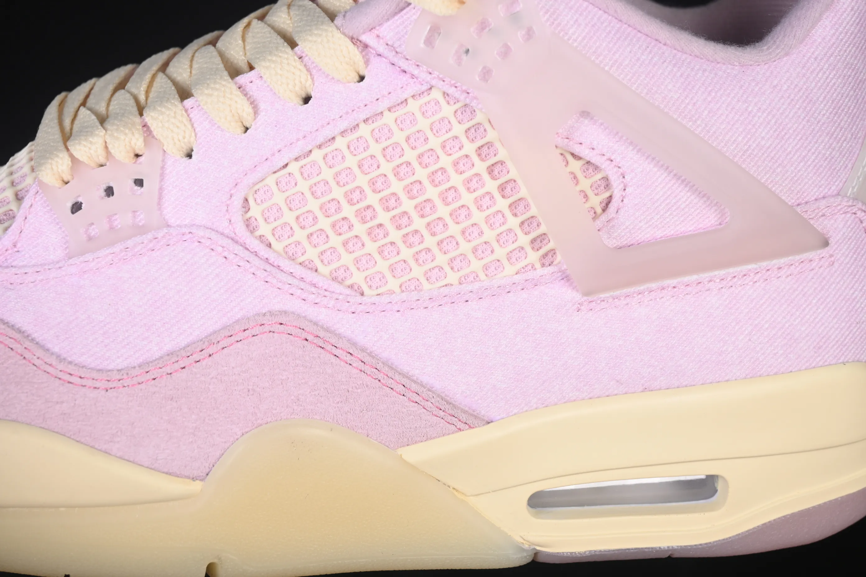 All categories Air Jordan Jordan series basketball shoes Air Jordan 4 Air Jordan 4 Retro "Iced Carmine" AJ4 Jordan 4 denim ice plum powder replica basketball shoes IB6716-600